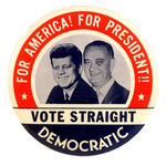 "VOTE STRAIGHT DEMOCRATIC" JFK JUGATE.