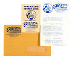 SUPERMAN "SUPERMEN OF AMERICA" COMPLETE MEMBERSHIP KIT.