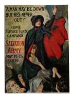 "SALVATION ARMY" WWI POSTER WITH FREDERICK DUNCAN ART.
