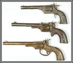 "LIBERTY/DEADSHOT/JUMBO" SINGLE SHOT CAP GUNS.