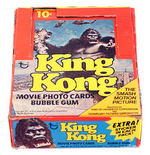 "KING KONG" GUM CARD SET & FULL DISPLAY BOX.