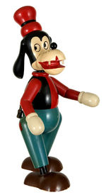 GOOFY LARGE FIGURAL WOOD BANK FROM SPAIN.