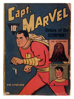 CAPTAIN MARVEL "RETURN OF THE SCORPION" DIME ACTION BOOK.