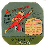 CAPTAIN MARVEL "MAGIC DIME SAVER" BANK VARIETY.