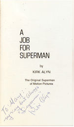 "A JOB FOR SUPERMAN" KIRK ALYN AUTOGRAPHED BOOK.