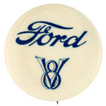 "FORD V8" RARE WEST COAST BUTTON