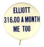 ANTI FDR SCARCE "ELLIOTT" REFERENCE BTN.