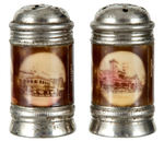 "SOUVENIR OF CONEY ISLAND" SALT AND PEPPER SHAKERS WITH PHOTOS.