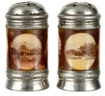 "SOUVENIR OF CONEY ISLAND" SALT AND PEPPER SHAKERS WITH PHOTOS.