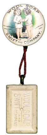 WOOL SOAP CLASSIC W/FIGURAL SOAP CHARM.