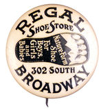 EXPOSED TOES EARLY SHOE STORE BUTTON.