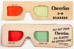 "CHEERIOS 3-D GLASSES" FOR WALT DISNEY PREMIUM COMICS.