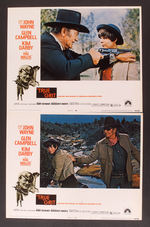 JOHN WAYNE/GLEN CAMPBELL/KIM DARBY IN "TRUE GRIT" LOBBY CARD SET.