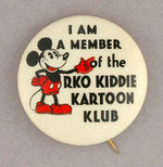 RARE UNIQUE DESIGN MICKEY RKO CARTOON CLUB.