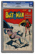 BATMAN #39 FEBRUARY MARCH 1947 CGC 7.5