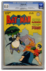 BATMAN #38 DECEMBER 1946 JANUARY 1947 CGC 8.0