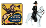 "HOPALONG CASSIDY AND HIS HORSE TOPPER" PLASTIC STATUES BY IDEAL.