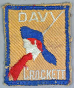 "DAVY CROCKETT" FABRIC PATCH.