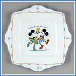 "PARAGON CHINA" RARE MICKEY AND MINNIE MOUSE SANDWICH PLATE.