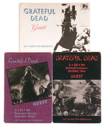 "GRATEFUL DEAD" BACKSTAGE MOVIE-THEMED PASSES.