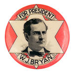 BRYAN LARGE 1896 LAPEL STUD.