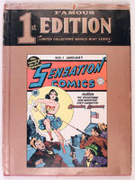 "FAMOUS 1ST EDITION SENSATION COMICS 1" HARD COVER REPRINT.