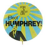 GRAPHIC 1968 HUMPHREY 1-7/8" LITHO.