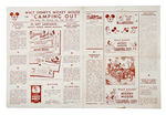 "MICKEY MOUSE IN CAMPING OUT" PUBLICITY FOLDER.