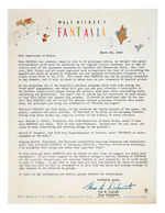 "FANTASIA" SPECIALTY LETTER WITH MOVIE PROGRAM.