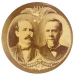 "PARKER/DAVIS/1904" LARGE REAL PHOTO JUGATE AS A POCKET MIRROR.