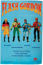 "FLASH GORDON" MEGO CARDED ACTION FIGURE SET OF FOUR.