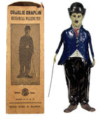 "CHARLIE CHAPLIN MECHANICAL WALKING TOY" WINDUP W/BOX.