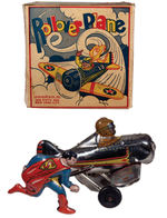 "MARX SUPERMAN ROLLOVER PLANE" BOXED WINDUP.