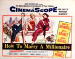 MARILYN MONROE "HOW TO MARRY A MILLIONAIRE" TITLE CARD.