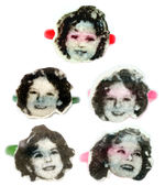 SHIRLEY TEMPLE DIECUT CELLULOID PORTRAIT RINGS.