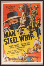 "MAN WITH THE STEEL WHIP" MOVIE POSTER.