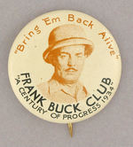 1934 CHICAGO EXPO "FRANK BUCK CLUB."
