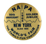 RARE 1964 NYWF "NAPA" CONVENTION BUTTON.