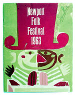 "NEWPORT FOLK FESTIVAL 1963" PROGRAM WITH BOB DYLAN.