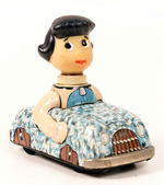 BETTY RUBBLE TIN FRICTION CAR BY MARX.