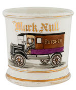 “BUTCHER” TRUCK WITH DRIVER OCCUPATIONAL SHAVING MUG.
