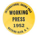 EARLY ROADRACE PRESS BADGE.