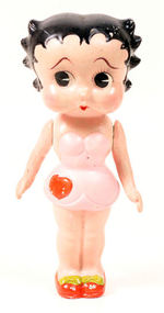 BETTY BOOP 6" TALL PAINTED BISQUE FIGURE WITH MOVABLE ARMS.