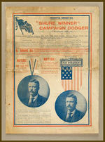 "SHURE WINNER" 1904 CAMPAIGN GOODS OUTSTANDING 8-PAGE CATALOGUE.