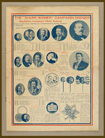 "SHURE WINNER" 1904 CAMPAIGN GOODS OUTSTANDING 8-PAGE CATALOGUE.