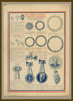 "SHURE WINNER" 1904 CAMPAIGN GOODS OUTSTANDING 8-PAGE CATALOGUE.