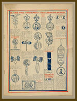 "SHURE WINNER" 1904 CAMPAIGN GOODS OUTSTANDING 8-PAGE CATALOGUE.