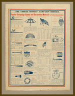 "SHURE WINNER" 1904 CAMPAIGN GOODS OUTSTANDING 8-PAGE CATALOGUE.