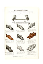 BUSTER BROWN SHOE CATALOGUE AND RECEIPT HOOK LOT.