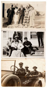 JACK JOHNSON REAL PHOTO POSTCARD TRIO.